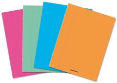 Rechizite scolare, Caiet A4, 60 file - 80g/mp, liniat stanga, coperta PP transparent color, AURORA - velin - vectordirect.ro