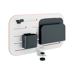 Leitz Ergo Leitz, Kit organizator LEITZ Ergo, pt. birou (max.3.5 cm), 42x25 cm, include 3 suporti pt. accesorii, alb - vectordirect.ro