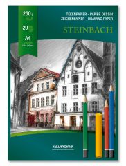 Rechizite scolare BIC Edtech Aurora, Bloc desen A4, 20 file - 250g/mp, AURORA Steinbach - carton alb - vectordirect.ro