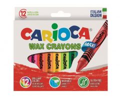 Cutii arhivare, alonje Sheaffer Zipit Westcott Clinex Double A PIGNA_CAIETE Carioca, Creioane cerate, rotunde, lavabile, D-12mm, 12 culori/cutie, CARIOCA Wax Crayon Maxi - vectordirect.ro
