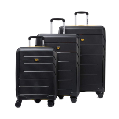 Trolere rezistente Caterpillar, Set 3 trollere CATERPILLAR Cargo Venture, 35L, 59L, 92L, ABS - black - vectordirect.ro