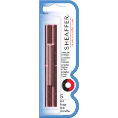 Sheaffer, Set 5 Cartuse Classic Size Proprietar Sheaffer Skrip Red - vectordirect.ro