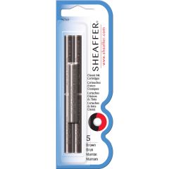 Sheaffer, Set 5 Cartuse Classic Size Proprietar Sheaffer Skrip Brown - vectordirect.ro