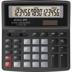 Acvila, Calculator de Birou 16 digit Acvila 916 Black - vectordirect.ro