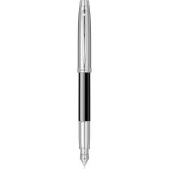Rechizite scolare Sheaffer Kangaro, Stilou Sheaffer 100 Glossy Black & Brushed Chrome NT - vectordirect.ro