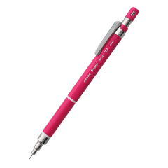 Creioane si mine creion, Creion mecanic profesional PENAC Protti PRC-107, 0.7mm, con metalic, varf retractabil, rosu, in blis - vectordirect.ro