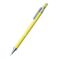 Creioane si mine creion, Creion mecanic profesional PENAC Protti PRC-107, 0.7mm, con metalic, varf retractabil, galben, in bl - vectordirect.ro