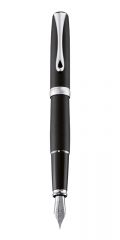 Pixuri Parker Diplomat, Stilou DIPLOMAT Excellence A2, cu penita M, din otel inoxidabil - Lapis Black Matt Chrome - vectordirect.ro