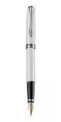Pixuri Parker Diplomat, Stilou Diplomat Excellence A2, cu penita M, aurita 14kt. - Pearl White - vectordirect.ro