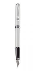 Pixuri Parker Diplomat, Stilou Diplomat Excellence A2, cu penita M, din otel inoxidabil - Pearl White - vectordirect.ro