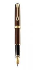 Pixuri Penac Diplomat, Stilou Diplomat Excellence A2, cu penita M, din otel inoxidabil - Marrakesh Gold - vectordirect.ro