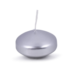 Noutati DONAU Home, Lumanari plutitoare, rotunde, lacuite, 48 x 28mm, 12buc/set, DONAU Home - argintii - vectordirect.ro