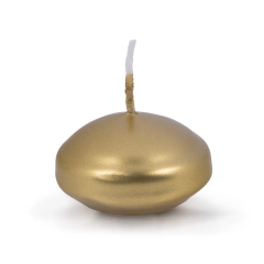 Noutati DONAU Home, Lumanari plutitoare, rotunde, lacuite, 48 x 28mm, 12buc/set, DONAU Home - aurii - vectordirect.ro