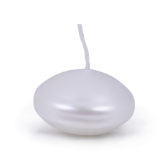 Noutati DONAU Home, Lumanari plutitoare, rotunde, lacuite, 48 x 28mm, 12buc/set, DONAU Home - albe perlate - vectordirect.ro