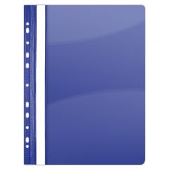 Cutii arhivare, alonje, Dosar plastic PVC, cu sina si multiperforatii, 10 buc/set, DONAU - bleumarin - vectordirect.ro