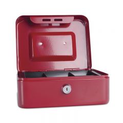 Cutii arhivare, alonje Q-connect Standardgraph LOCALE TED Electric Protectia muncii pbs EBERHARD FABER Trunki Edtech Lyra Donau Data flash Artiglio, Caseta (cutie) metalica pentru bani, 200 x 160 x 90 mm, DONAU - rosu - vectordirect.ro