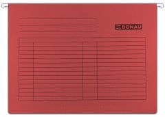 Cutii arhivare, alonje Elba Esselte Leitz Kangaro Office Products Zip..it Donau, Dosar suspendabil cu eticheta, bagheta metalica, carton 230g/mp, 5 buc/set, DONAU - rosu - vectordirect.ro