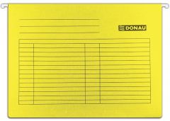 Cutii arhivare, alonje Elba Esselte Leitz Kangaro Office Products Zip..it Donau, Dosar suspendabil cu eticheta, bagheta metalica, carton 230g/mp, 5 buc/set, DONAU - galben - vectordirect.ro