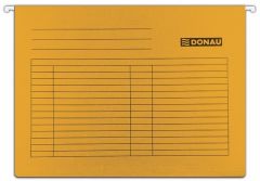 Dosar suspendabil si accesorii Elba Donau, Dosar suspendabil cu eticheta, bagheta metalica, carton 230g/mp, 5 buc/set, DONAU - orange - vectordirect.ro