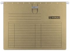 Cutii arhivare, alonje Elba Esselte Leitz Kangaro Office Products Zip..it Donau, Dosar suspendabil cu sina, carton 230g/mp, bagheta metalica, 5 buc/set, DONAU - maro - vectordirect.ro