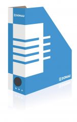 Suporturi cataloage, Suport vertical pentru cataloage, A4 - 10cm latime, din carton, DONAU - albastru - vectordirect.ro