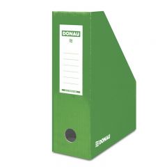 Suporturi cataloage, Suport vertical pentru cataloage, A4 - 10cm latime, din carton laminat, DONAU - verde - vectordirect.ro