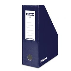 Cutii arhivare, alonje, Suport vertical pentru cataloage, A4 - 10cm latime, din carton laminat, DONAU - bleumarin - vectordirect.ro