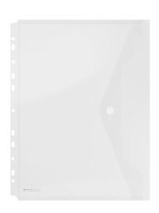 Dosare si folii de protectie, Folie protectie doc. A4 portret, inchidere cu capsa, 4/set, 200 microni, DONAU - transparent - vectordirect.ro
