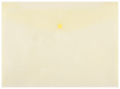 Mape din plastic, Mapa PP protectie documente A4 landscape, inchidere cu capsa, 12/set, DONAU - galben transparent - vectordirect.ro