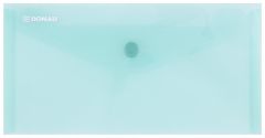 Mape din plastic, Mapa PP protectie documente DL landscape, inchidere cu capsa, 10/set, DONAU - verde transparent - vectordirect.ro