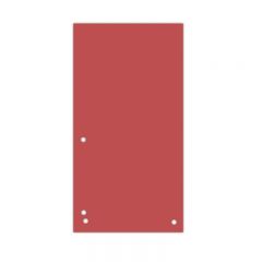 Papetarie Donau Leitz, Separatoare biblioraft, carton 190 g/mp, 105 x 235mm, 100 buc/set, DONAU Duo - rosu - vectordirect.ro