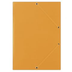 Mape din carton, Mapa din carton plastifiat, cu elastic pe colturi, 400gsm, DONAU - portocaliu - vectordirect.ro