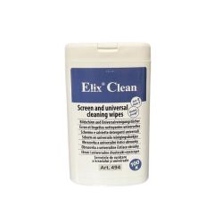 Produse de curatare IT, Servetele umede mici pentru curatare monitoare TFT/LCD/notebook, 100/tub, ELIX Clean - vectordirect.ro