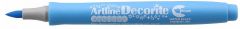 Artline, Marker ARTLINE Decorite, varf flexibil (tip pensula) - bleu - vectordirect.ro
