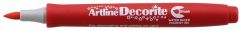 Artline, Marker ARTLINE Decorite, varf flexibil (tip pensula) - rosu - vectordirect.ro