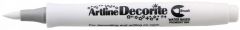 Artline, Marker ARTLINE Decorite, varf flexibil (tip pensula) - alb - vectordirect.ro