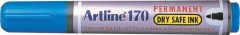 Artline, Permanent marker ARTLINE 170 - Dry safe ink, corp plastic, varf rotund 2.0mm - albastru - vectordirect.ro