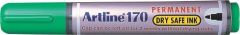 Artline, Permanent marker ARTLINE 170 - Dry safe ink, corp plastic, varf rotund 2.0mm - verde - vectordirect.ro