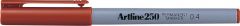 Artline, Permanent marker ARTLINE 250, corp plastic, varf rotund 0.4mm - maro - vectordirect.ro