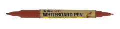 Accesorii table magnetice, Marker pentru tabla de scris ARTLINE 541T, doua capete - varfuri rotunde 0.4mm/1.0mm - maro - vectordirect.ro