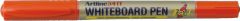 Artline, Marker pentru tabla de scris ARTLINE 541T, doua capete - varfuri rotunde 0.4mm/1.0mm - portocaliu - vectordirect.ro