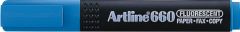 Artline, Textmarker ARTLINE 660, varf tesit 1.0-4.0mm - bleu - vectordirect.ro
