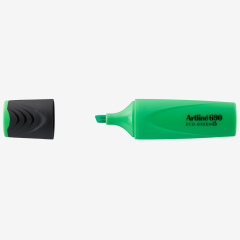 Textmarkere Artline, Textmarker ARTLINE 690 Eco Green, varf tesit 1.0-4.0mm - verde fluorescent - vectordirect.ro