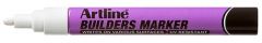 Artline, Marker pentru constructori Artline Builders, corp plastic, varf rotund 2.3mm - alb - vectordirect.ro
