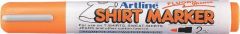 Artline, T-Shirt marker ARTLINE, corp plastic, varf rotund 2.0mm - portocaliu fluorescent - vectordirect.ro