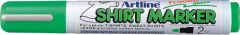 Artline, T-Shirt marker ARTLINE, corp plastic, varf rotund 2.0mm - verde fluorescent - vectordirect.ro