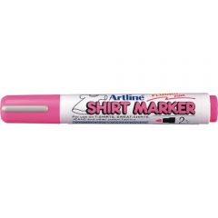 Artline, Marker pentru textile Artline T-Shirt, corp plastic, varf rotund 2.0mm - roz fluorescent - vectordirect.ro