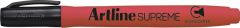 Artline, Textmarker ARTLINE Supreme, varf tesit 1.0-4.0mm - rosu fluorescent - vectordirect.ro