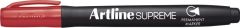 Artline, Permanent marker ARTLINE Supreme, corp plastic, varf rotund 1.0mm - rosu - vectordirect.ro