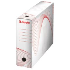 Cutii arhivare, alonje, Cutie arhivare 8 cm Esselte Standard, carton 100% reciclat - alb - vectordirect.ro
